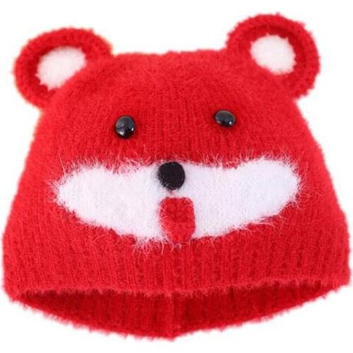 Cute Dog Baby Beanie Hat Infant Toddler Boy Girl Hat Casual Cartoon Animal Cap Autumn Winter Knitted Fashion 3-12M