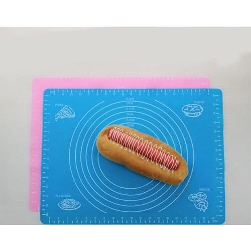 Baking Mat Pizza Dough Maker Pastry Kitchen Gadgets Cooking Tools Bakeware sweet color 40*30cm Accessories Silicone Kneading wh