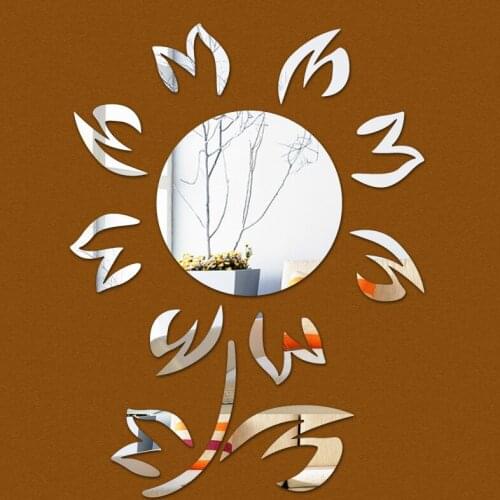 Special offer Acrylic sticker time-limited big sun flower design diy mirror 3d wall stickers home decoration