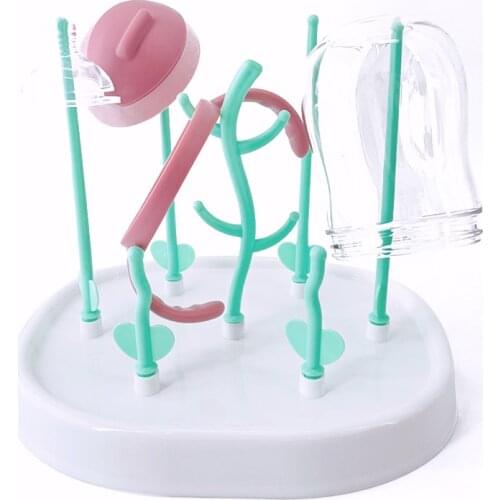 Baby Bottle Drying Rack Baby Feeding Bottles Cleaning Dryer Drainer Storage Nipple Shelf Baby Pacifier Feeding Cup Holder