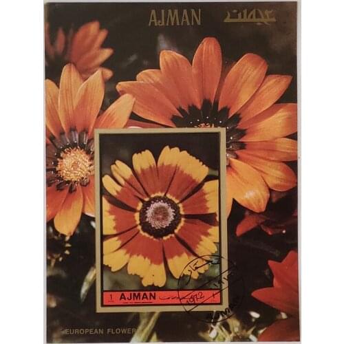 1972 Flowers souvenir sheet Post Stamps Postage Collection