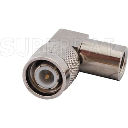 Superbat 90 deg TNC-FME Adapter TNC Male to FME Plug Right Angle RF Coaxial Connectors