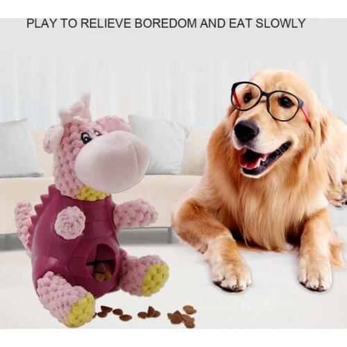 Pet Leak Food Toys Animal Shape Dog Bite-Resistant Molar Teeth Decompressing Leaking Toys