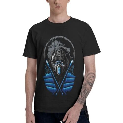 Mortal Kombat Funny Game Tshirt Men Fashion Tee Tops 100% Cotton T Shirt Short Sleeve Sub Zero Scorpion T-shirts Gift Idea Merch