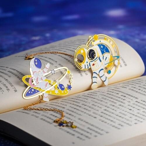 Creative Space Style Bookmarks for Book Page Clips Special Gift Student Office Reading Stationery