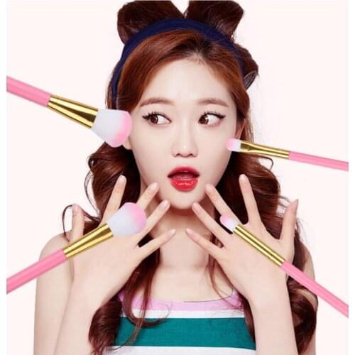 2021 fashion 7/12 piece makeup brush set eye shadow concealer contour powder eyebrow lip highlight brush soft makeup portable