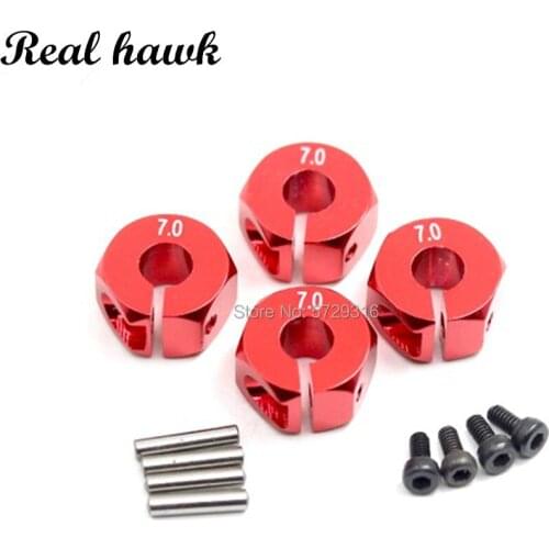 4Pcs/Set Screws 7.0 Wheel Hex 12mm Drive Adapter Hub For HSP Car RC Model Vehicle Accessory With Pins&Screws RC Repair Tool
