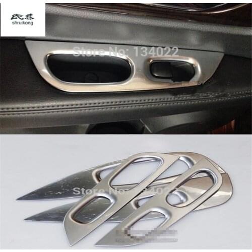 ABS Chrome Car Stickers Lift Glass Window Control Switch Plated Decoration Cover for 2014-2018 Nissan X-trail t32