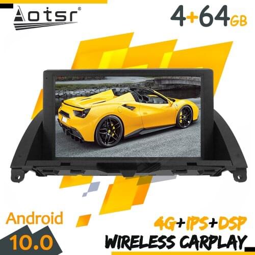 Android Tape Radio Recorder Car For Mecerdes Benz C-W204 2007-2011 GPS Navi Multimedia Player Stereo Autoradio Carplay Head unit