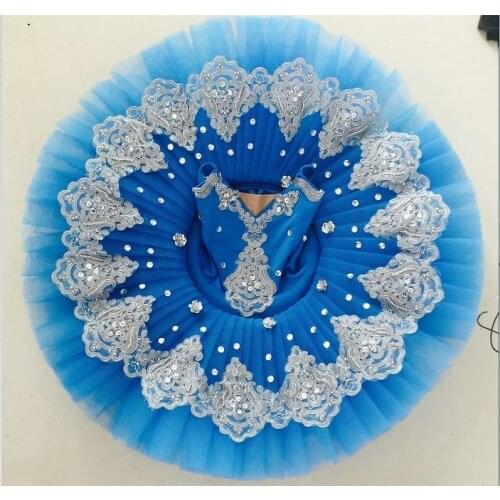 Professional Ballet Tutus Adult Swan lake Ballet Dance Clothes for girls Pancake tutu Child Ballerina Figure Skating Dress