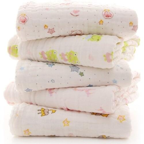 Baby Bath Towel Muslin Cloth Kids Bathrobe Child Blanket Wrap Newborn Infant toalha de banho bebe Cute Print