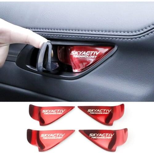 For Mazda 2 3 6 BM GJ Demio CX3 CX-5 CX5 CX 5 KE KF CX7 CX9 MX5 Axela Atenza Car Interior Door Handle Bowl Trim Cover Stickers