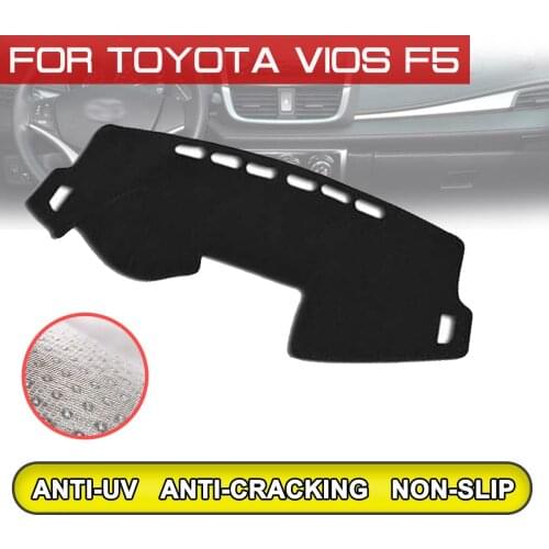 For Toyota VIOS F5 Car Dashboard Mat Anti-dirty Non-slip Dash Cover Mat UV Protection Shade