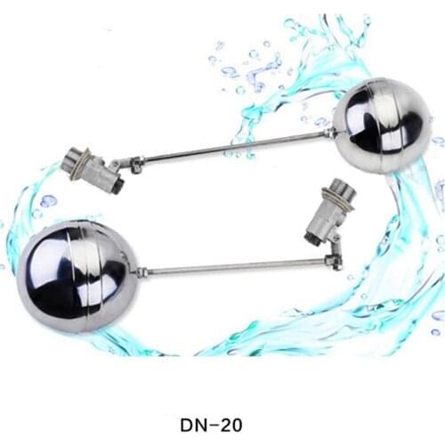 DN20 3/4" Floating Ball Valve Cold and Hot Water Stainless Steel Tank Flow Control