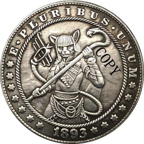 Hobo Nickel 1893-S USA Morgan Dollar COIN COPY Type 191