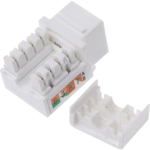 CAT6 Network Module Information Socket RJ45 Connector Adapter Keystone Jack