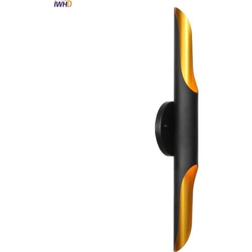 IWHD Black Iron Loft Nordic Wall Lamp Vintage LED Wandlamp Fashion Wall+lamps Simple Bathroom Light Applique Murale Luminaire