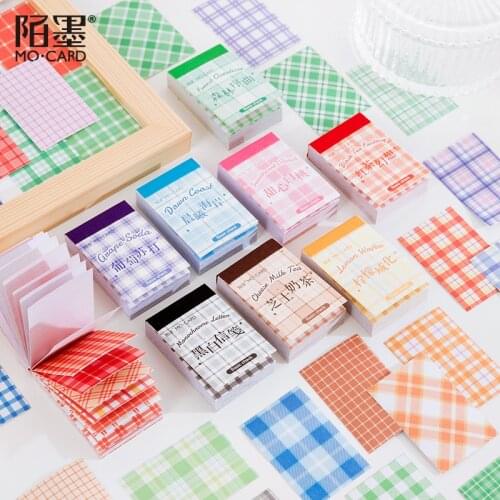 JIANWU Salt Lattice Mini Sticker Book Diary Scrapbooking Decorative Kawaii Stickers Small fresh Creative DIY Stationery Supplies