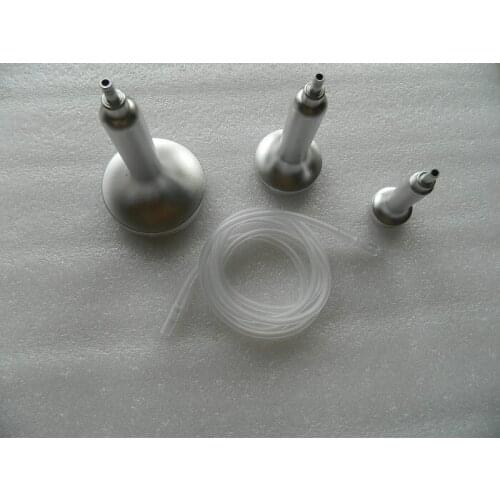 Body massage lymph drainage vacuum scrub heads probe accessories with tube for vacuum cupping detoxing machine