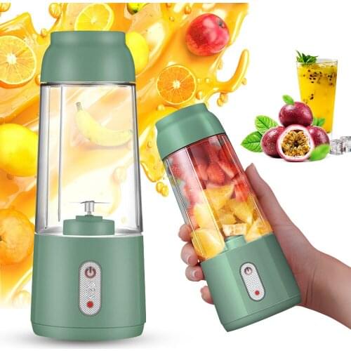 Mini Mixer Handheld Electric Juicer Cup Smoothie Maker Blender Stirring Food Processor USB Rechargeable for Home Office Outdoor