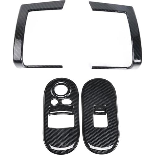 Car Middle Vent Cover Sticker Housing Interior Outlet Frame for Mini Cooper F55 F56 F57 & Door Window Control Covers