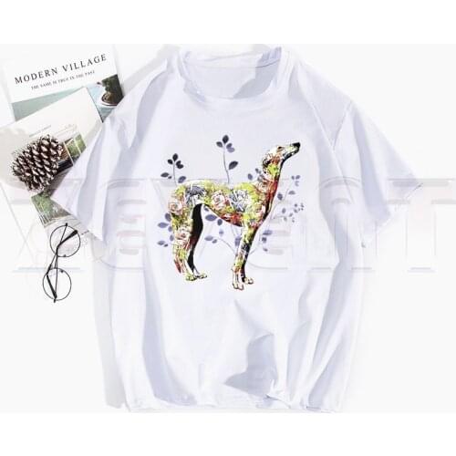 Greyhound Dog Newest Fashion Man Tshirt Summer Fashion T-shirt Casual White Funny Cartoon Print T-shirt Hip Pop Tops tee