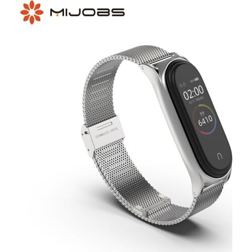 Strap for Mi Band 5 4 3 PU Leather Correas for Xiaomi Xiomi Pulseira Miband 5 Bracelet Smart Wristbands for Mi3 NFC Metal Opaska