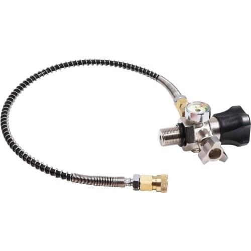 M18X1.5 Thread 4500Psi SCBA Valve Regulator Fill Station Hose for PCP Air Tank