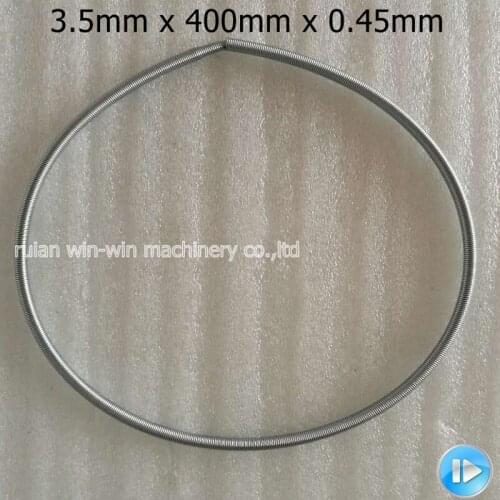 Diameter 3.5mm length 400mm wire diameter 0.45mm feeding Rubber Roller extension Springs for side sealing machine