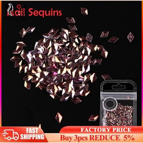 DIY Glitter Drill Shiny Diamond Nail Sequin Sparkly Flakies Nail Art Decor Nail Jewelry