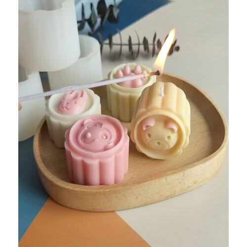 Cartoon Animals Silicone Candle Mold Fondant Candle Ornaments Soap Mold For Pastry Cupcake Decorating Kitchen Accessories Tool