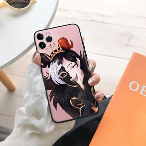 Vanica zogratis black clover silicone for iPhone Se 6 6s 7 8 Plus X XR XS 11 12 Mini Pro Max glass TPU phone case cover shell