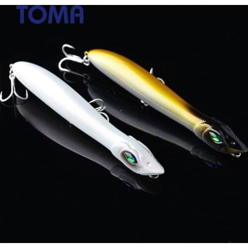 TOMA Topwater Popper Fishing Lure Wobbler 140mm 27g Hard Plastic Artificial Bait Crankbait Floating Popper For Bass Pike
