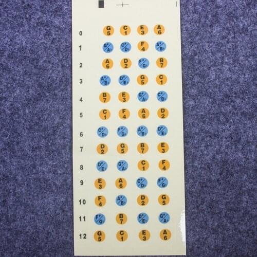 Ukulele Scale Sticker Paster Label On Neck Fretboard For Learning Beginner Guitar Musical Instruments Accessories part