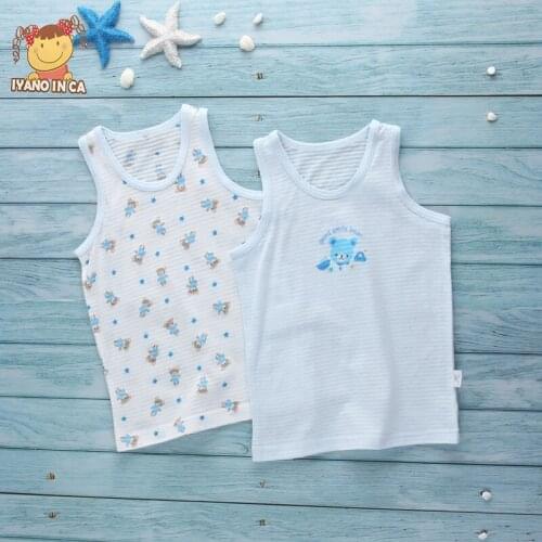 2pcs/set Summer Baby Vest New Pure Cotton Boys Girls Seamless Thin Infant Baby Sleeveless Vest Unisex O-Neck Vest 2020 New