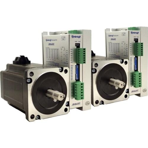 2Axis CNC NEMA34 stepper motor 8.5N.m(1215oz-in) shaft diameter 12.7/14mm 6.0A and Driver AC18-80V/DC24-110V 2.0-6.0A 256Micro