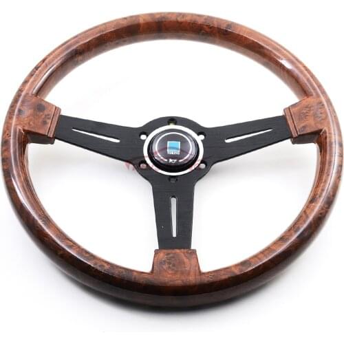 350mm 14inches Universal Classic Style Wood Wooden Look ND Car Racing Sport Steering Wheel