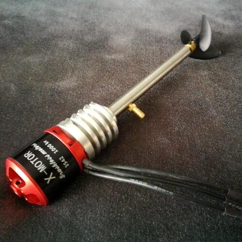3542 Brushless Motor Long Shaft Powertrain of boat 3-4S Marine Powertrain 16000RPM Drive shaft assembly Underwater Engine