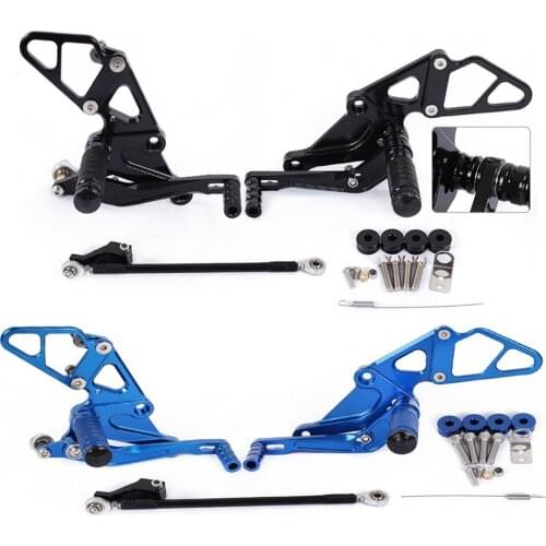 Motorcycle CNC Aluminum Adjustable Footrest Rearset Foot Pegs For Yamaha MT-07 MT07 2013 2014 2015 2016 2017