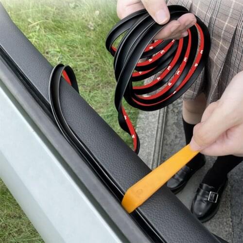 Automobile V-Shaped Rubber Sealing Strip Dustproof And Soundproof Car Window Glass Lifting Sealing Strip Auto Interior Accessory