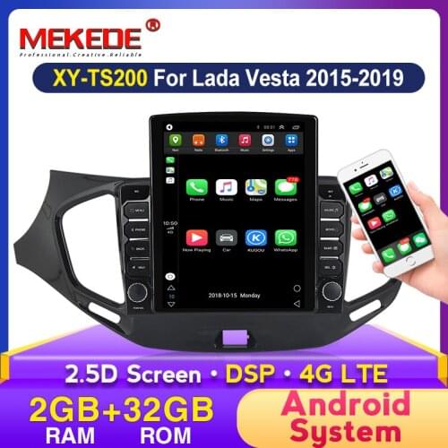 9.7" Tesla screen For LADA Vesta Cross Sport 2015 - 2020 Car Radio Multimedia Player Navigation stereo GPS Android No 2din