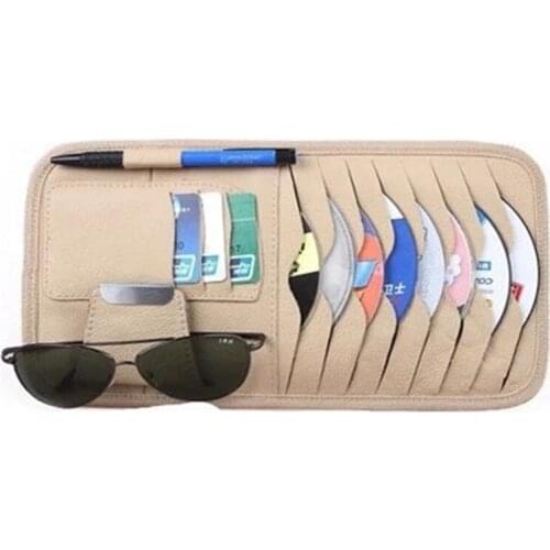 Car Sunshade CD Card Glasses Receiving Bag for Land Rover v8 discovery 4 2 3 x8 freelander 1 2 defender A8 a9 for Jeep/Cadillac
