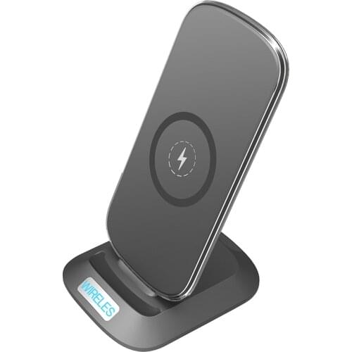 3-Coil Wireless Charger QI Charging Phone Stand for iPhone 8/8 Plus,iPhone X,Samsung Galaxy Note8 S8/Plus and all QI-Enabled Dev