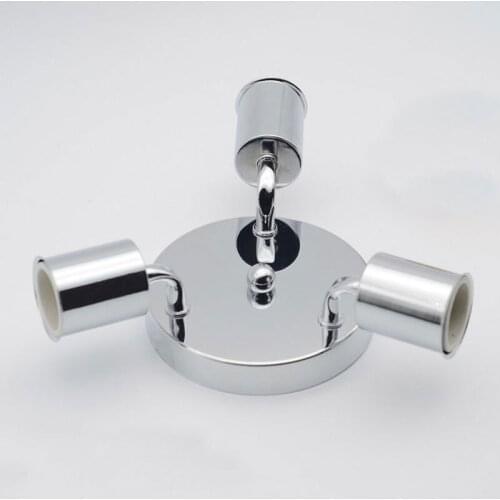 Three head lamp base E27 ceramic screw lampholders elbow pipe lamp holder DIY Restaurant aisle wall lighting fittings 20pcs