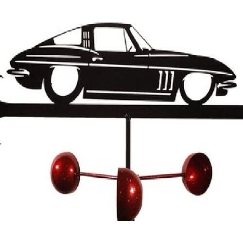 Decorative Weathervane Cool Roof Wind Vane Rustic Garden Iron Art Ornament