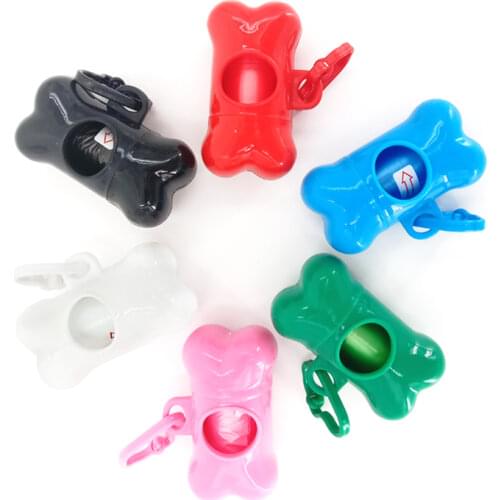 Pet Waste Bag Dispenser For Dog Waste Bag Holder Plastic Garbage Bag Dispenser Carrier Case Dog Pet 10 Roll Waste Poop Bags