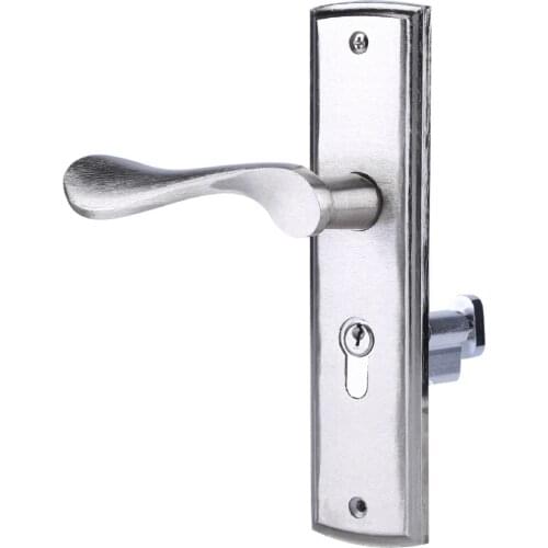 Door Lock Aluminum Alloy Door Handle Locks Cylinder Front Back Lever Latch With Keys And Screws For Home Security Dropshipping