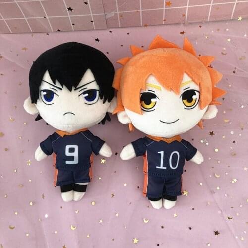 20cm Anime Haikyuu Figure Toys Hinata Shoyo Kageyama Tobio Oikawa Tooru Kozume Plush Toys Stuffed Pillow Dolls Birthday Gift
