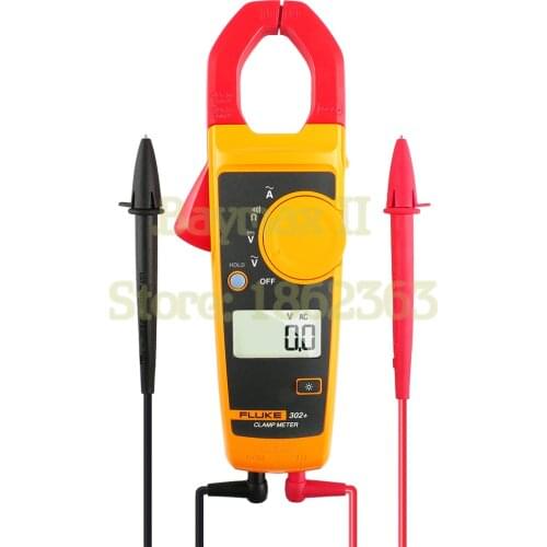 Fluke 302+ AC 400A Digital Clamp Meter AC/DC Voltage Tester with ohm, Continuity Measurement