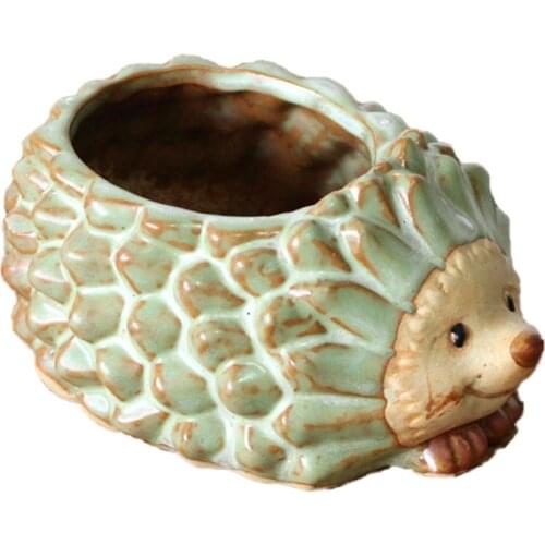 Ceramic Flower Pot Miniature Model Ornaments Succulent Planter Animal Flowerpots Art Vase Home Decoration Fairy Garden Decors